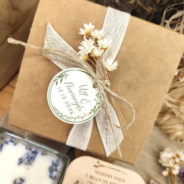 bomboniera candela battesimo